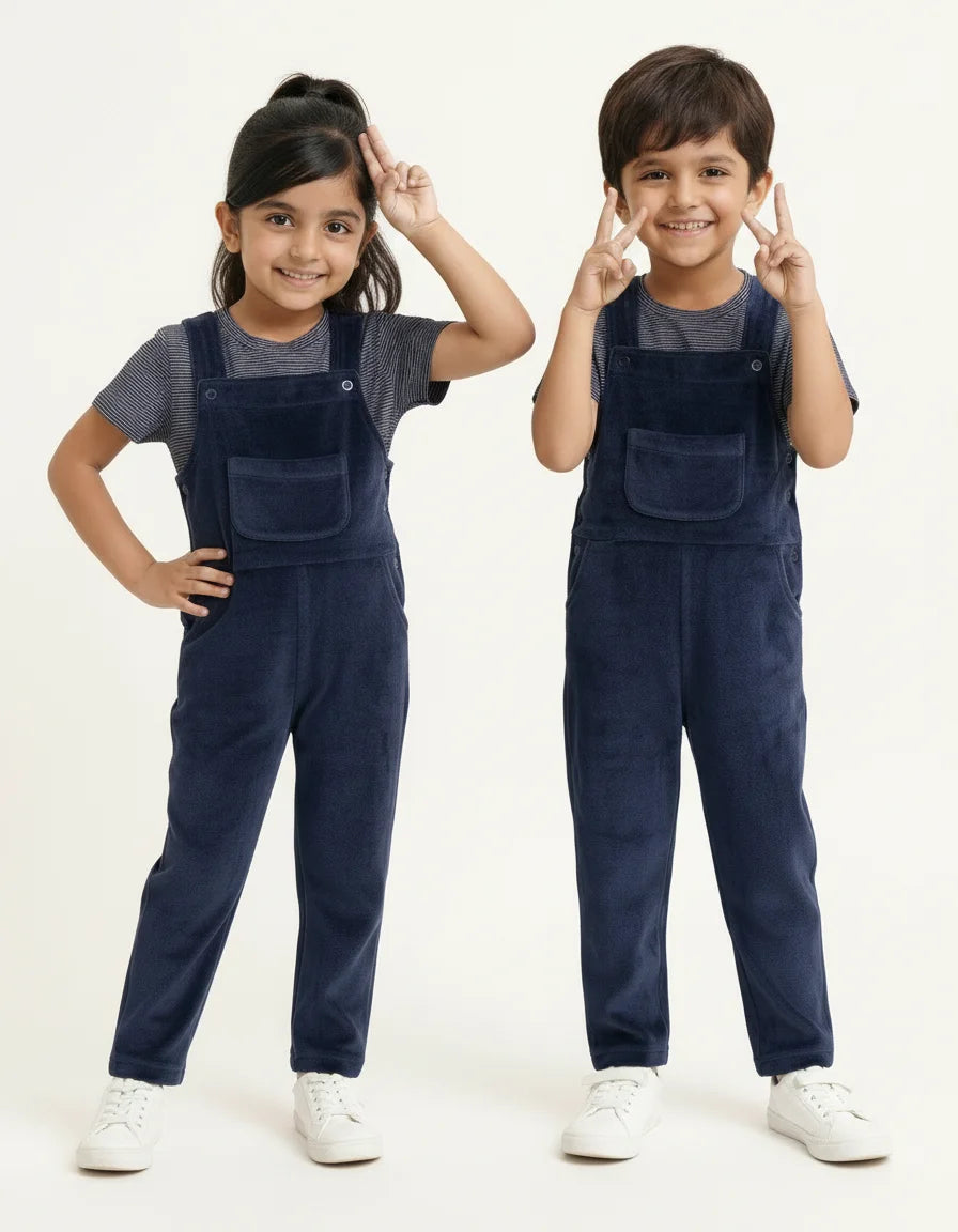 Kids Dungaree with Tee (Unisex)