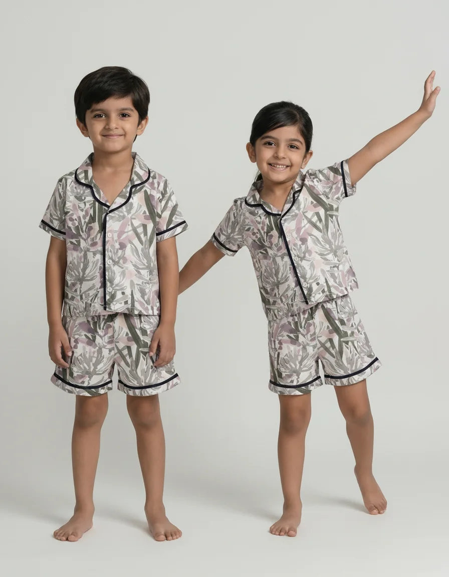 Unisex Night Suit (Shirt + Short)