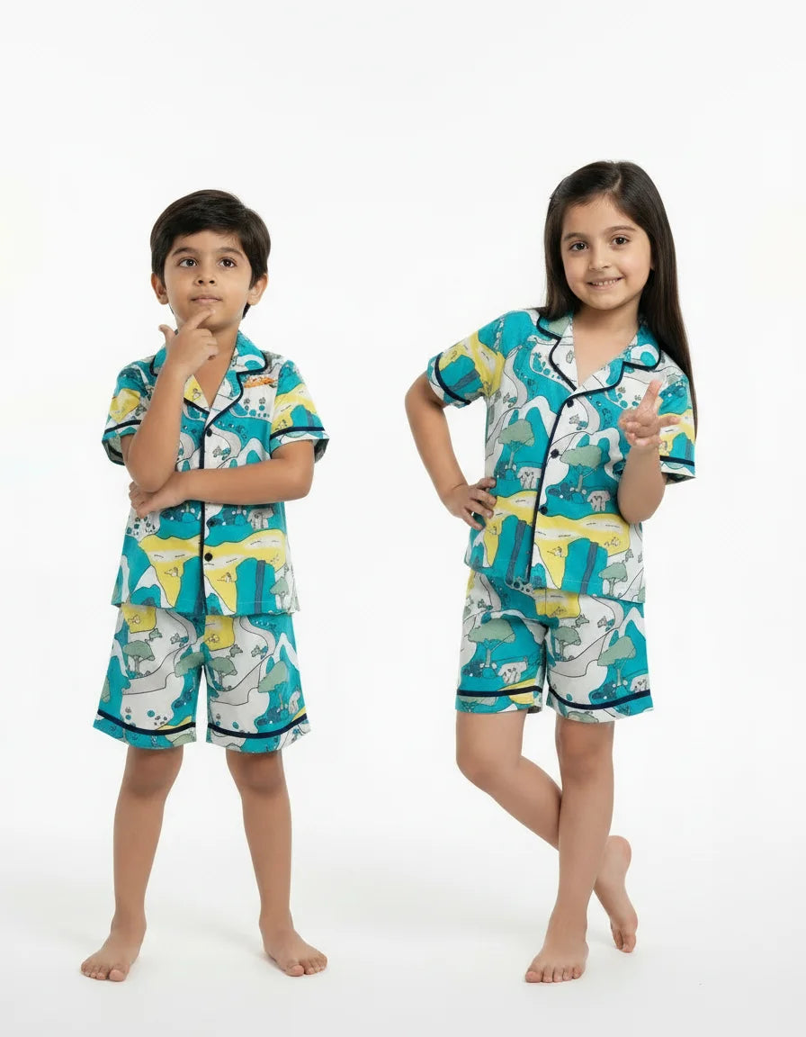Unisex Night Suit (Shirt + Short)