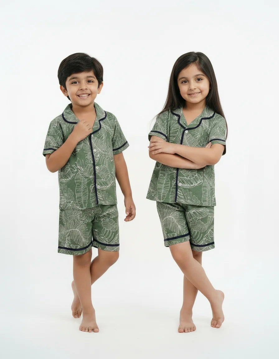 Unisex Night Suit (Shirt + Short)