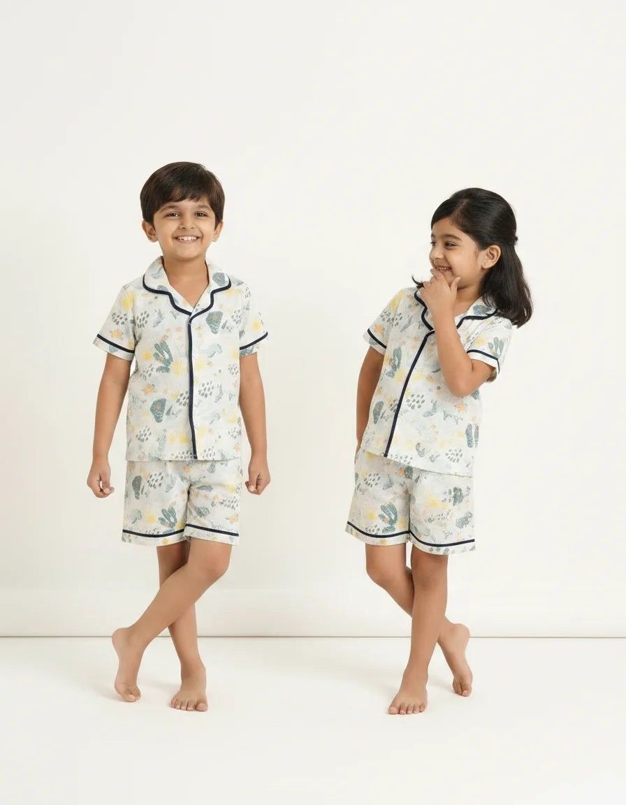 Unisex Night Suit (Shirt + Short)