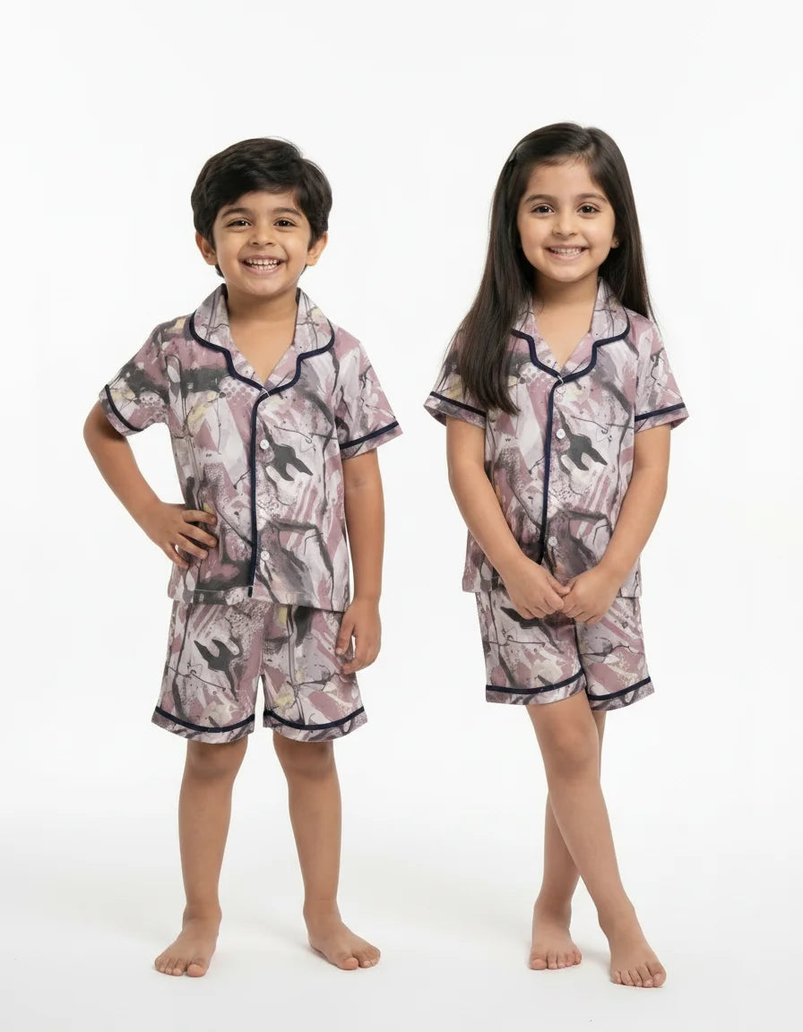 Unisex Night Suit (Shirt + Short)
