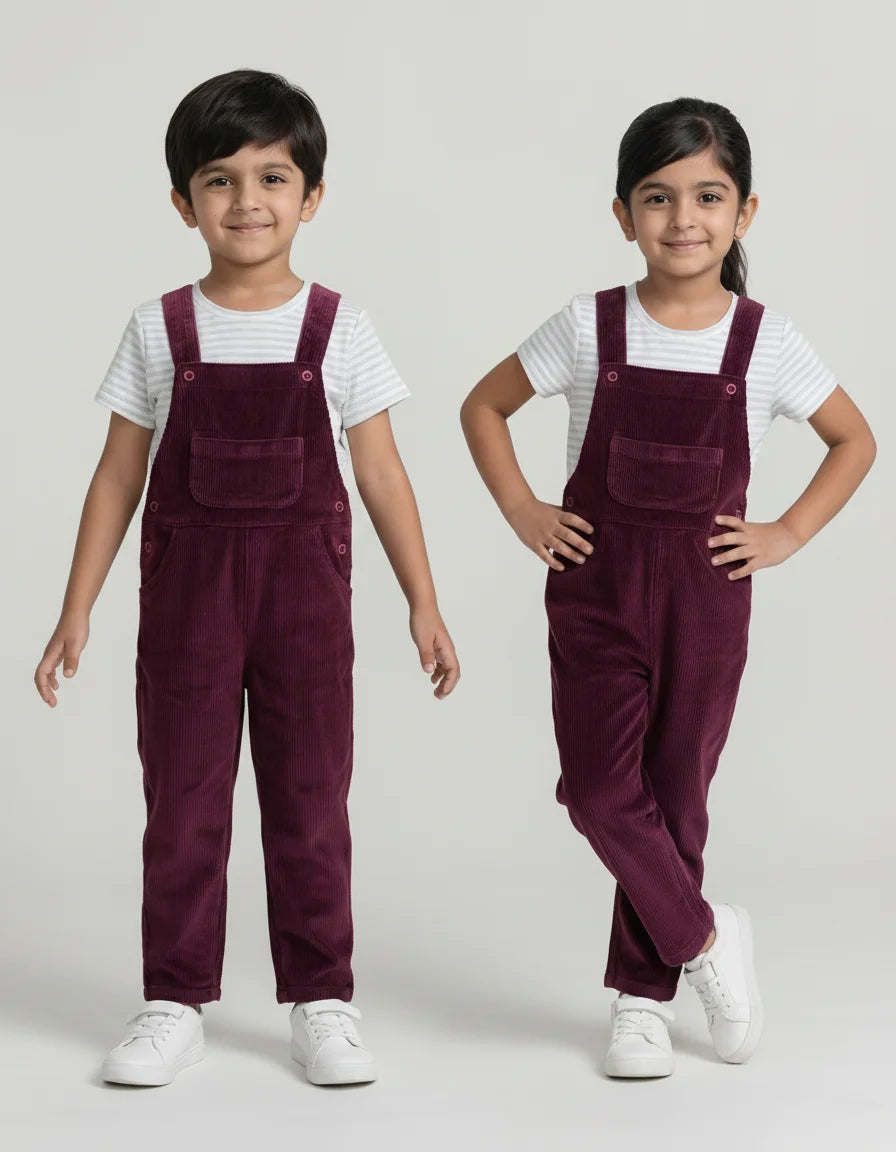 Kids Dungaree with Tee (Unisex)