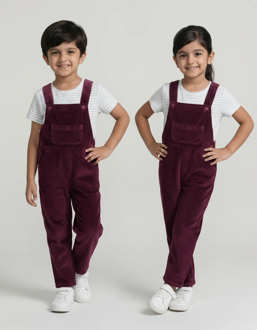 Kids Dungaree with Tee (Unisex)