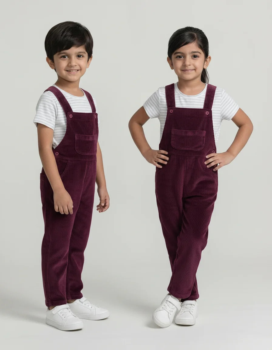 Kids Dungaree with Tee (Unisex)
