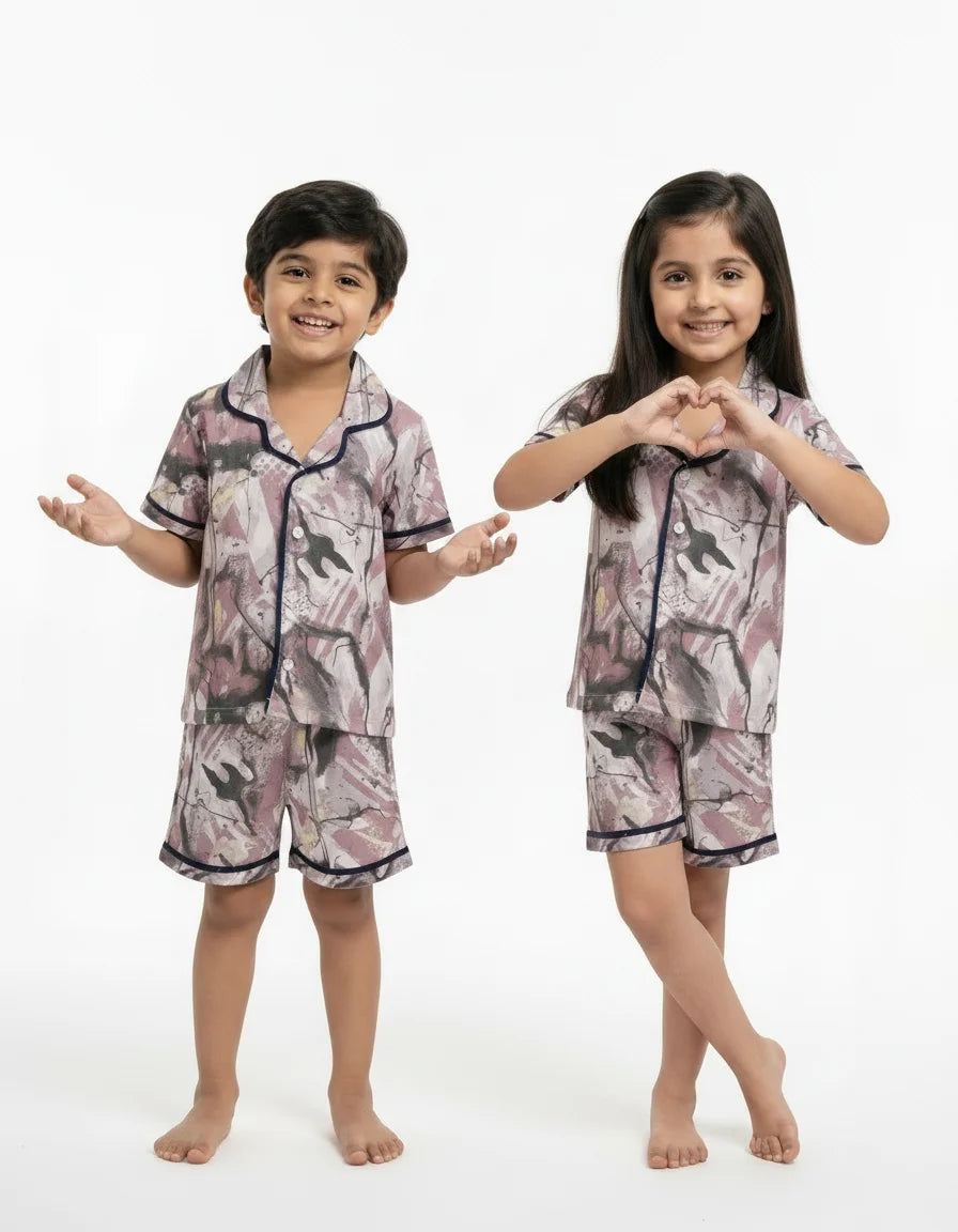 Unisex Night Suit (Shirt + Short)