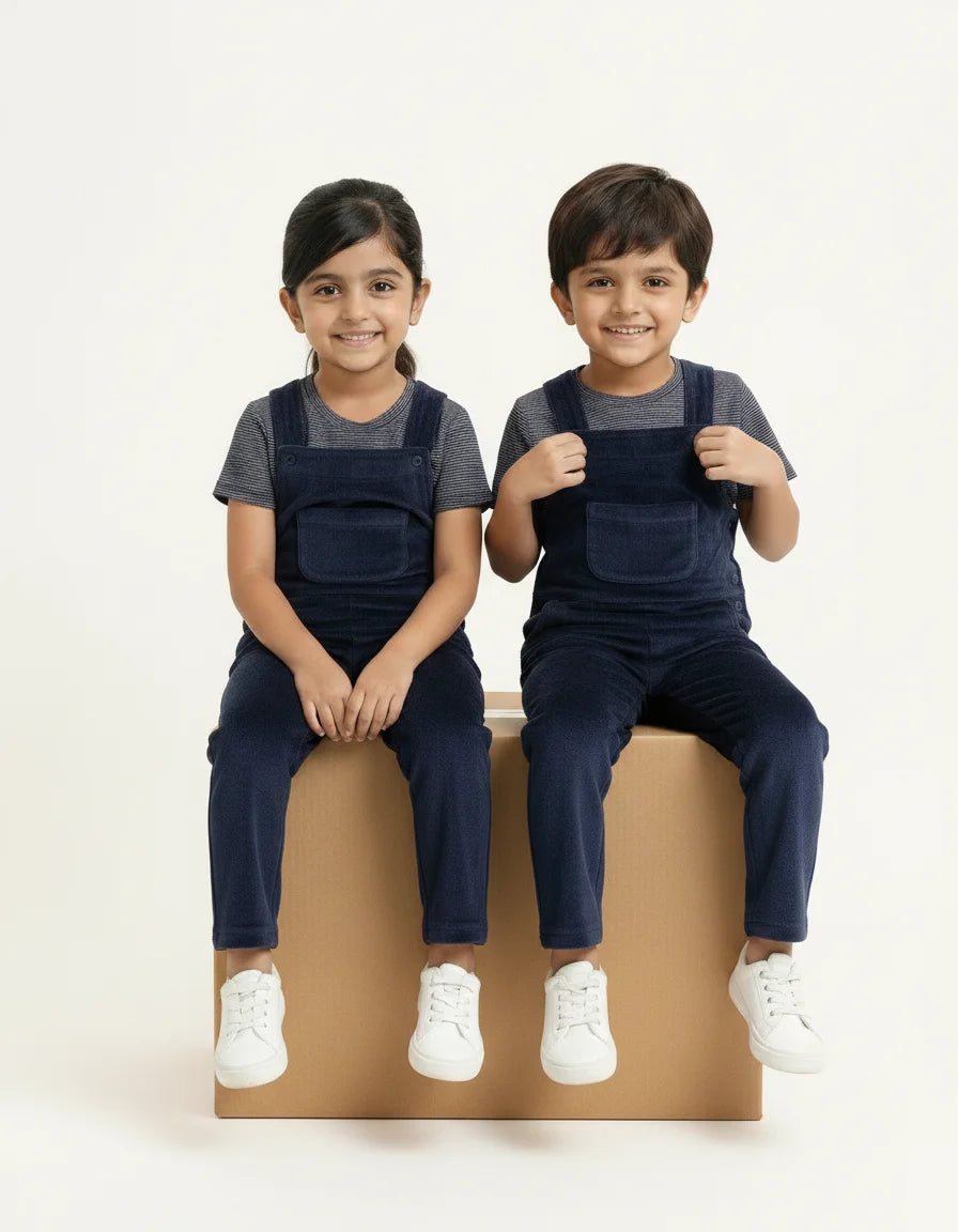 Kids Dungaree with Tee (Unisex)