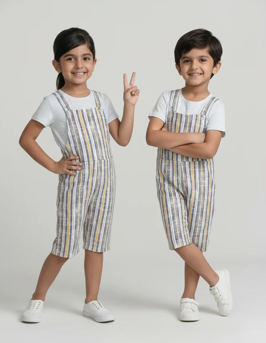 Kids Dungaree with Tee