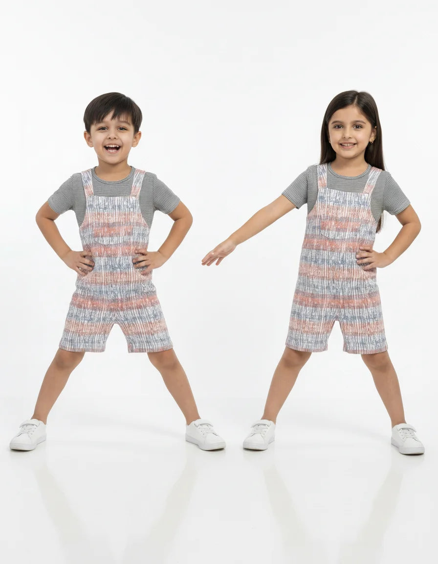 Kids Dungaree with Tee