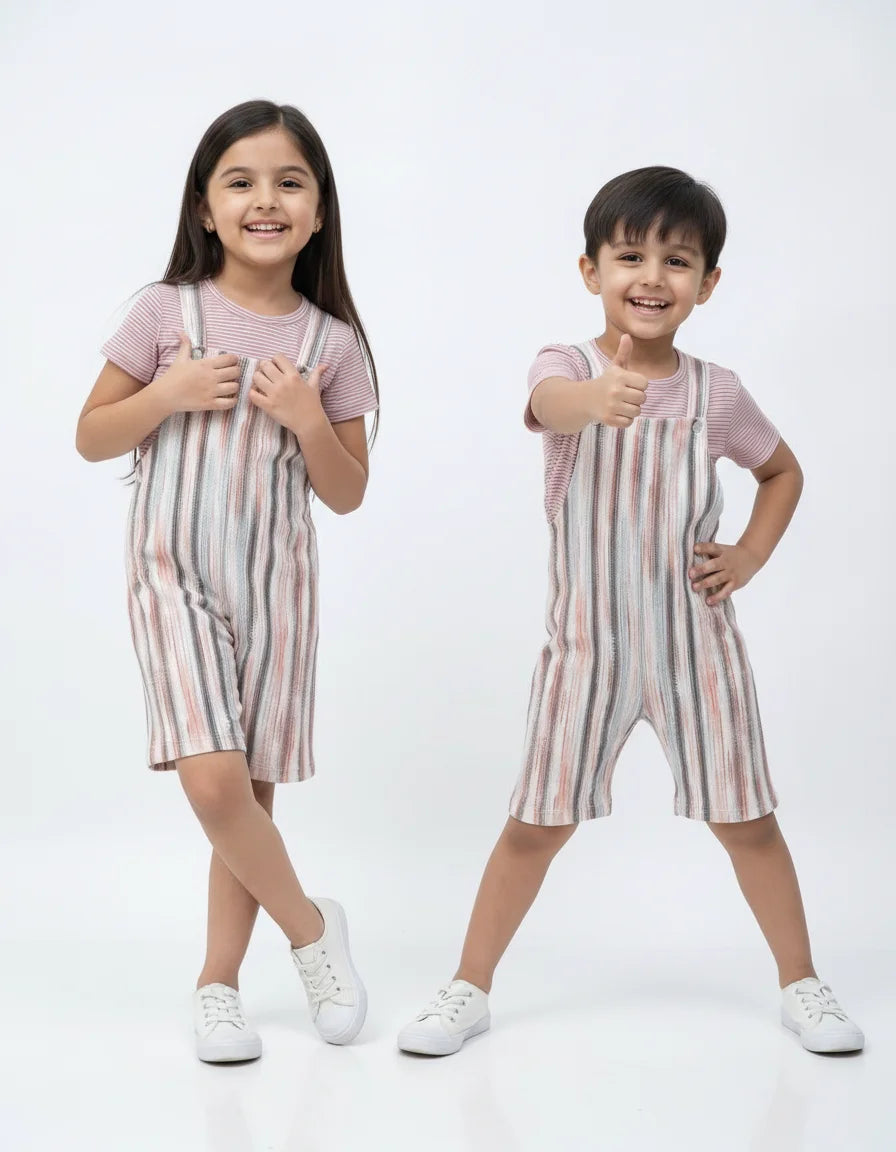 Kids Dungaree with Tee
