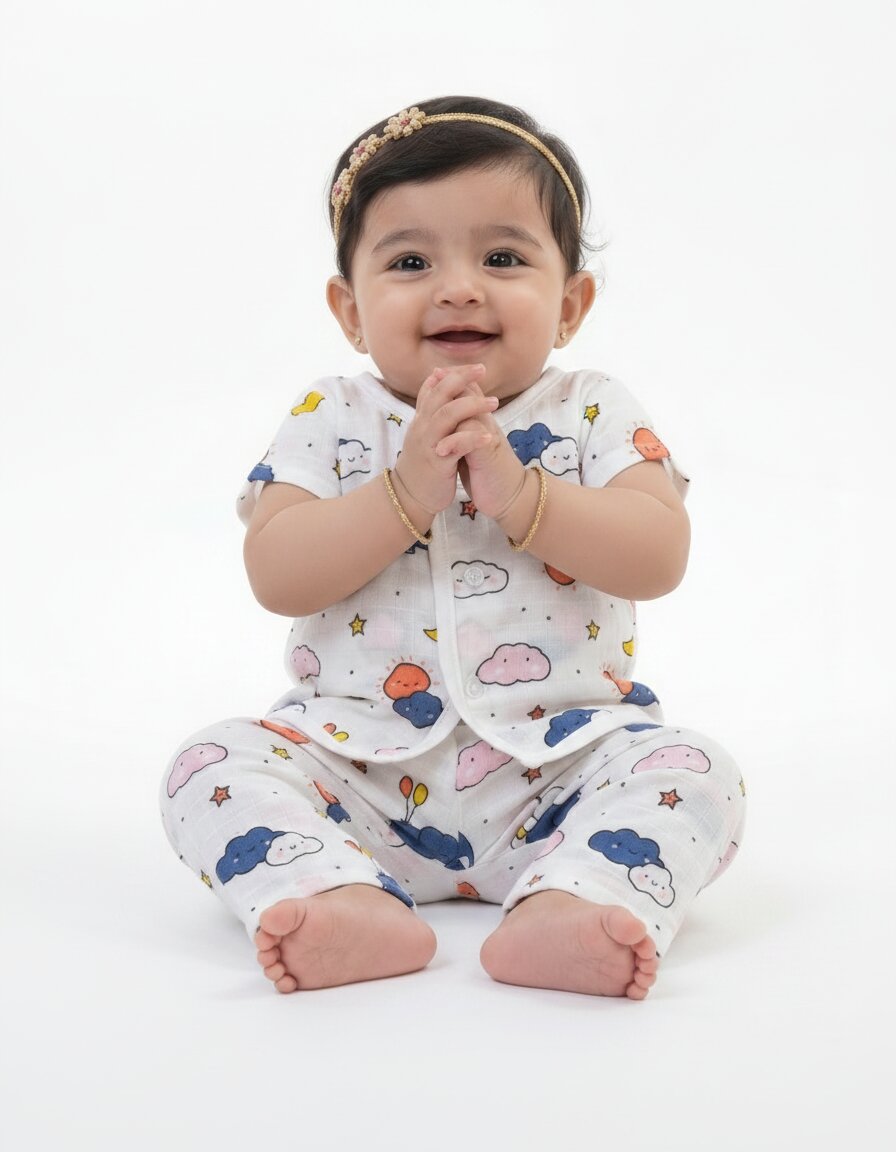 Muslin Jabla Set