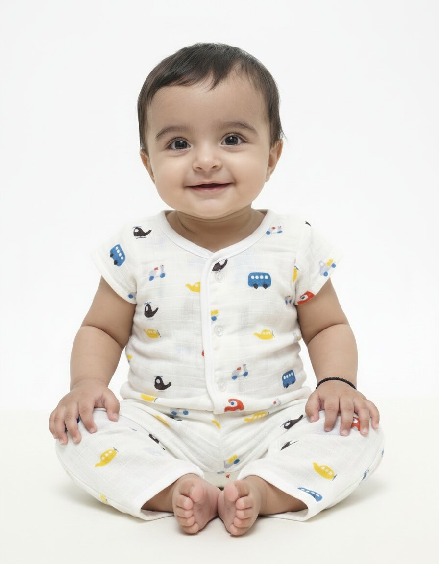 Muslin Jabla Set