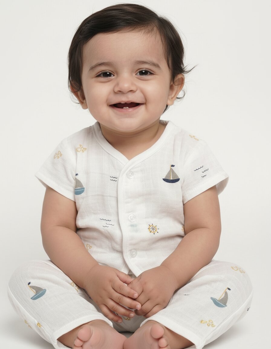 Muslin Jabla Set