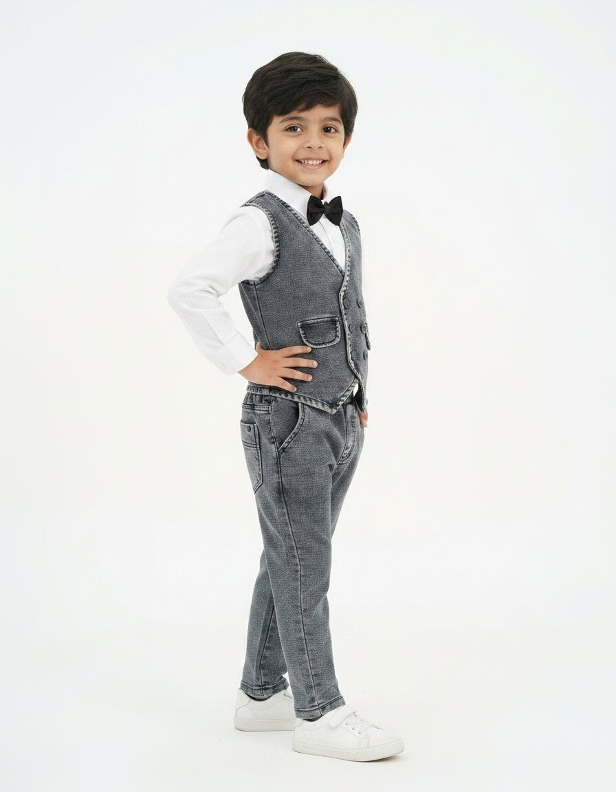 Waistcoat Set ( Waistcoat, Shirt , Pant , Tie)