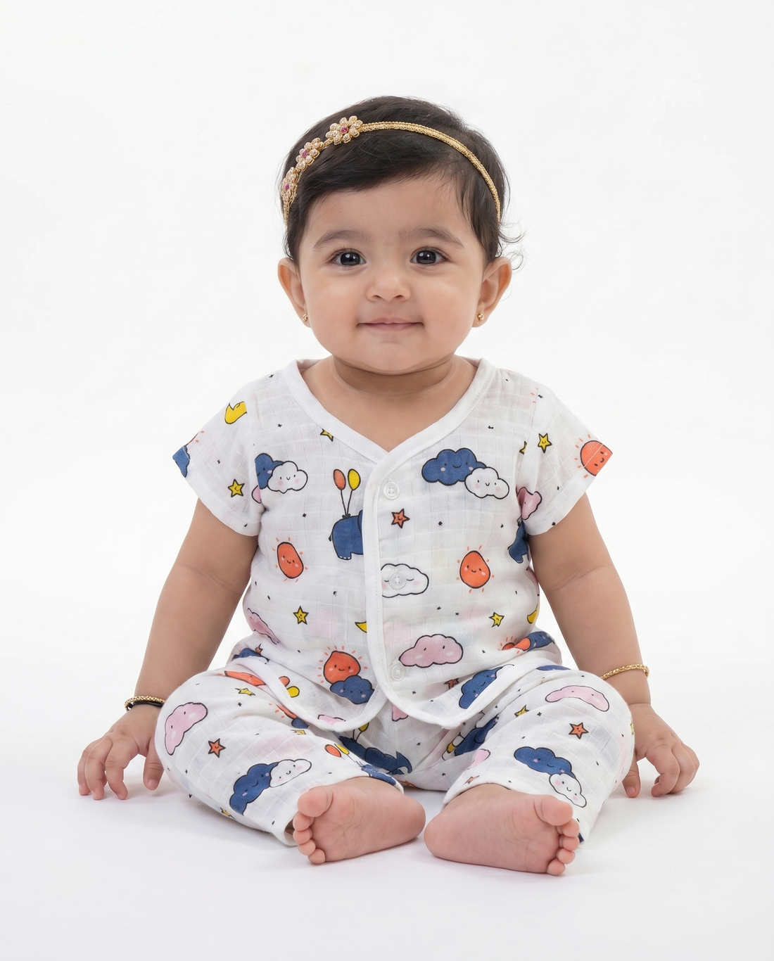 Muslin Jabla Set