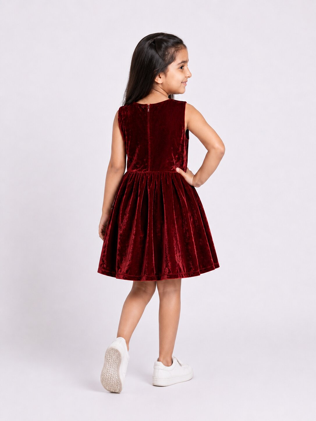 Girls Velvet Dress
