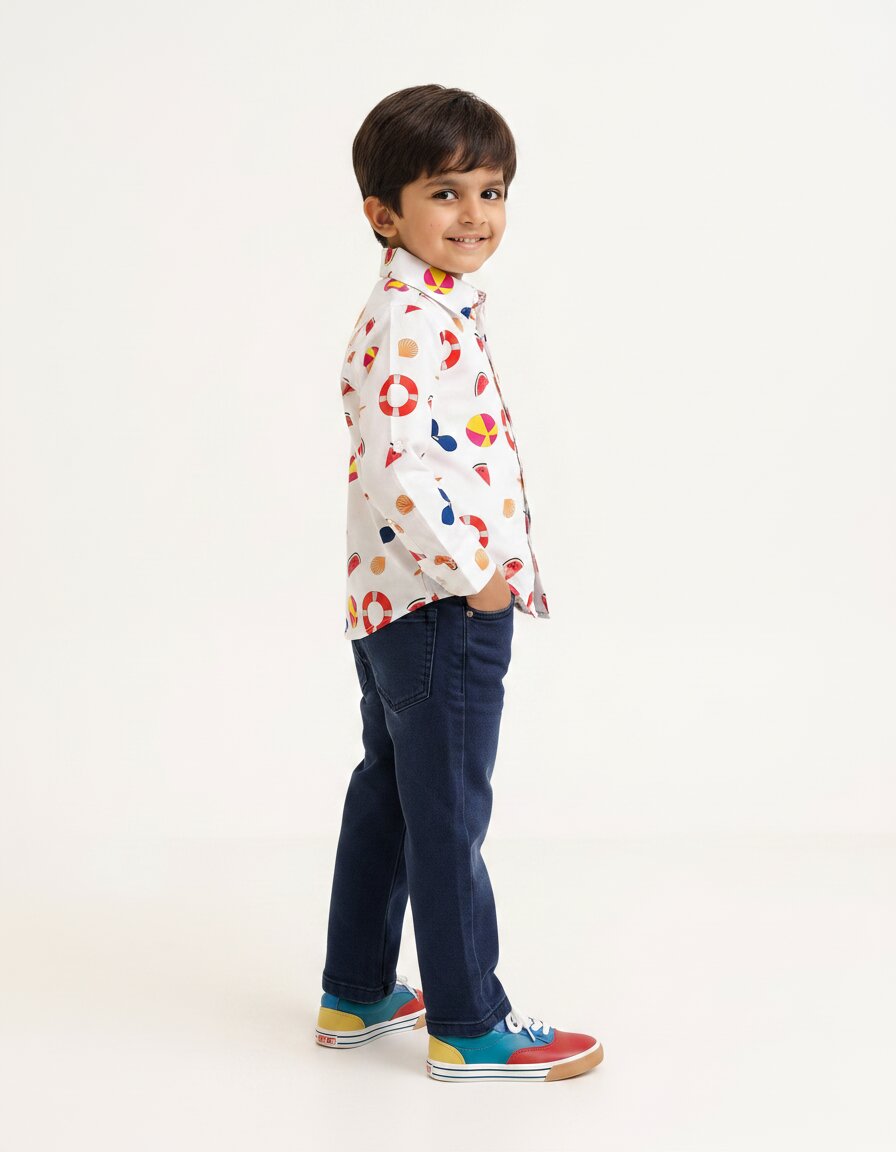 Boys Shirt with Jeans Combo