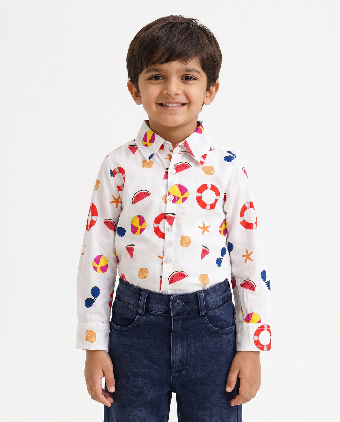 Boys Shirt with Jeans Combo