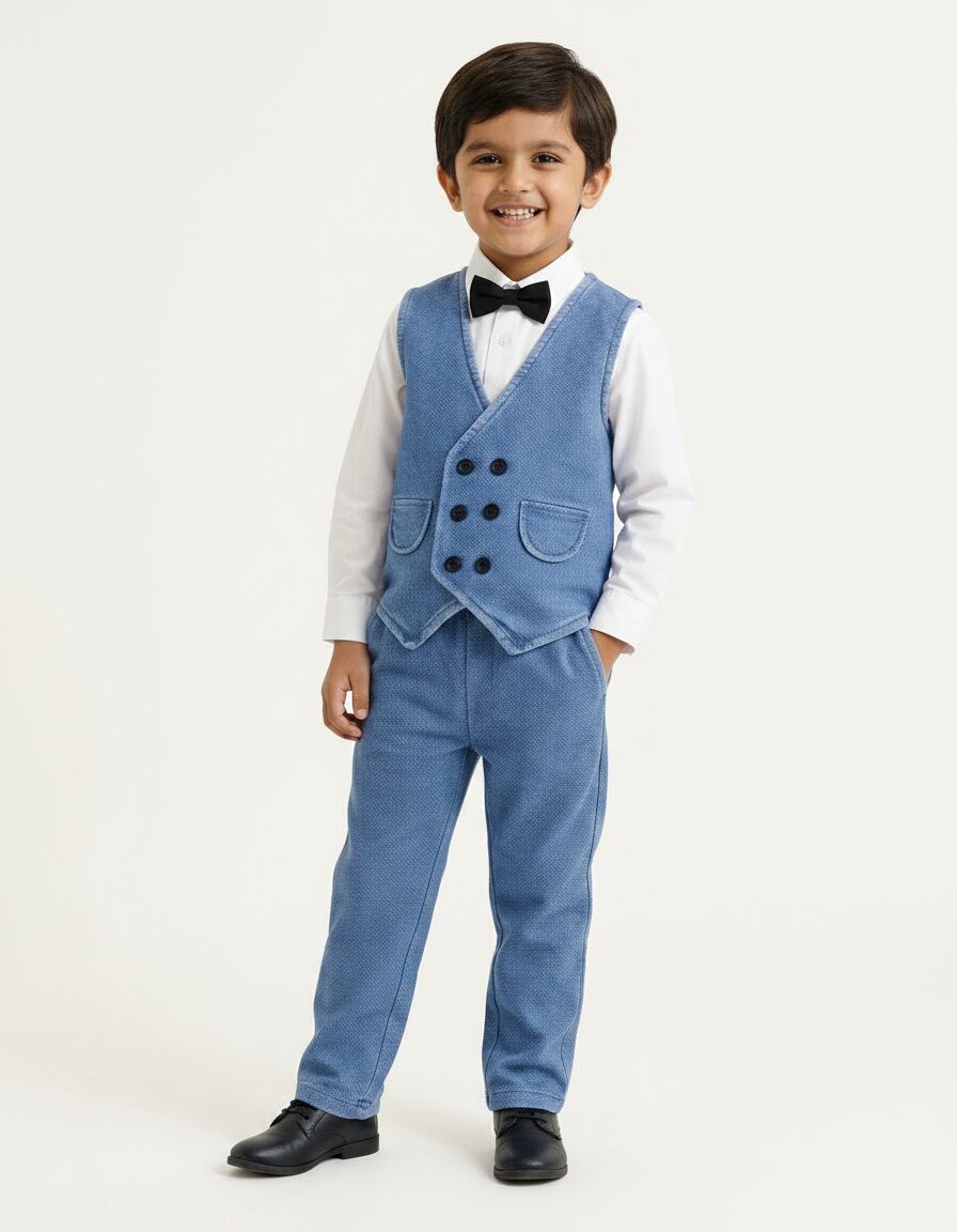 Waistcoat Set ( Waistcoat, Shirt , Pant , Tie)