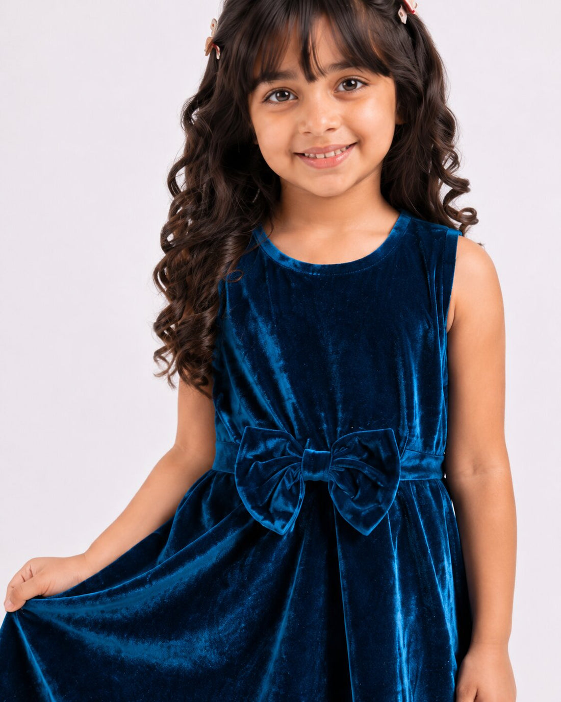 Girls Velvet Dress