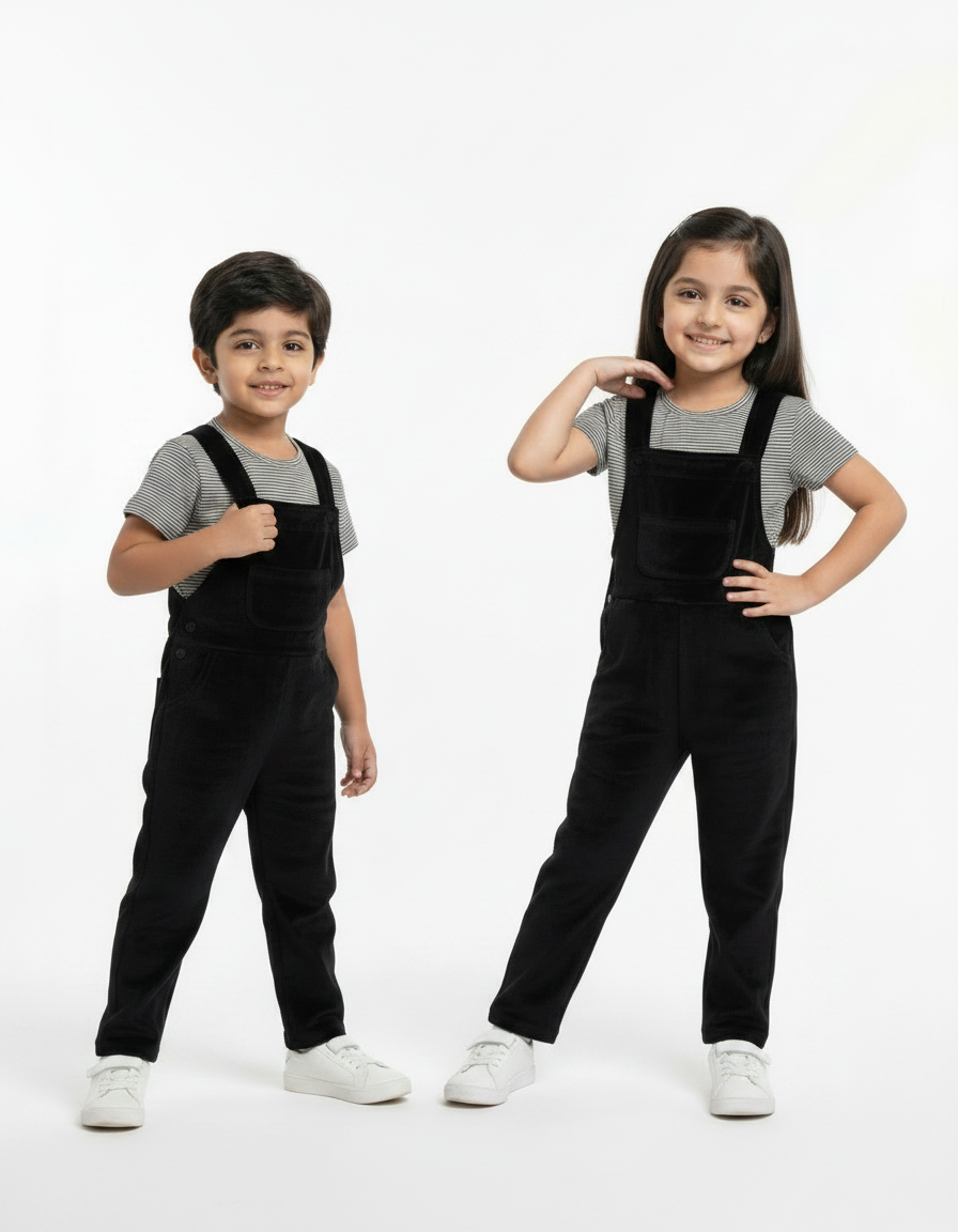 Kids Dungaree with Tee (Unisex)