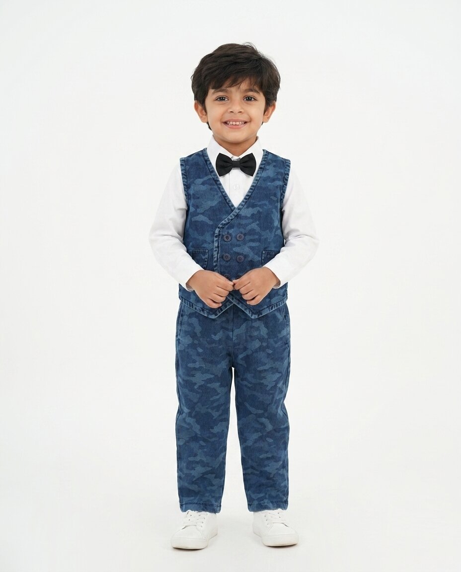 Waistcoat Set ( Waistcoat, Shirt , Pant , Tie)