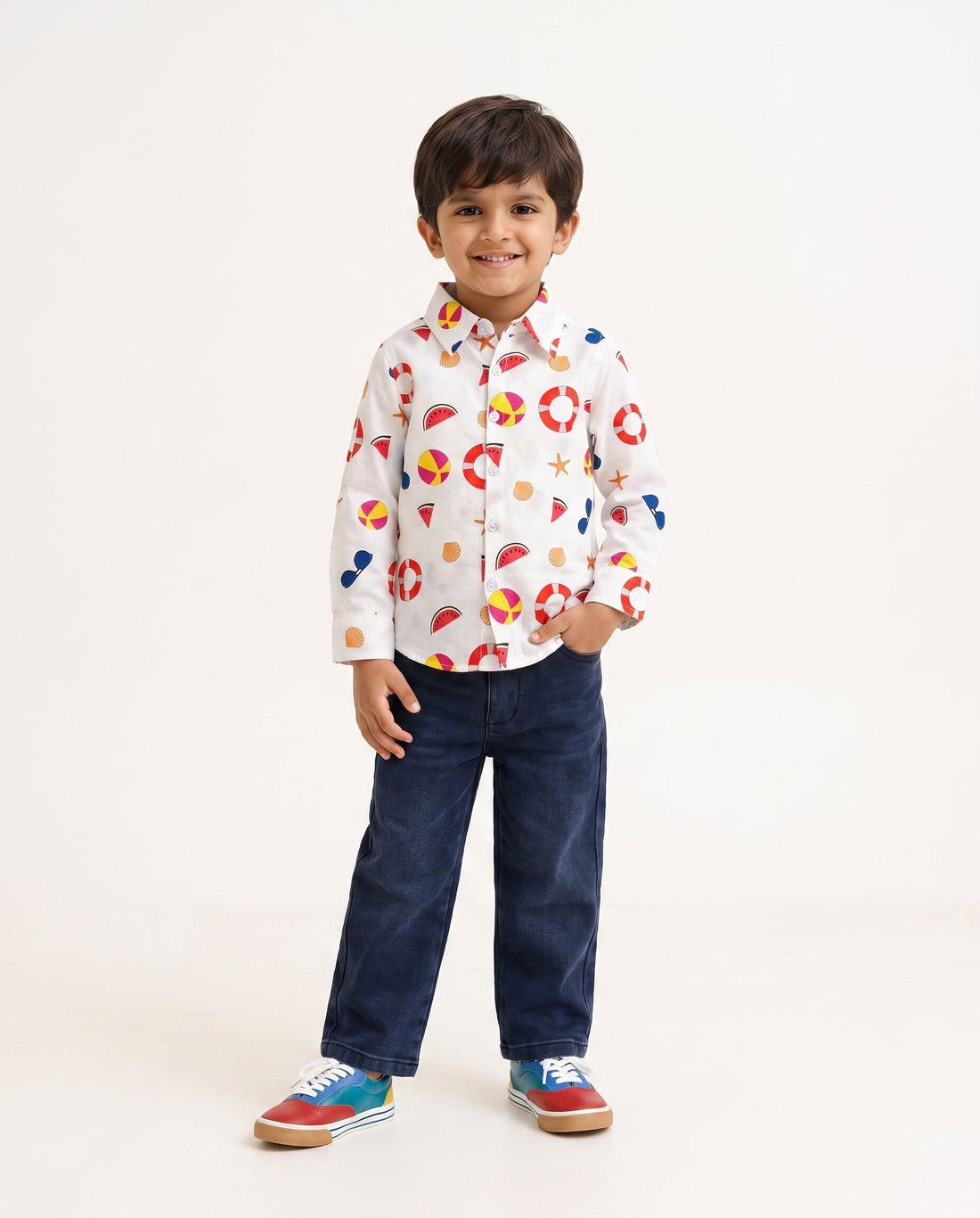 Boys Shirt with Jeans Combo