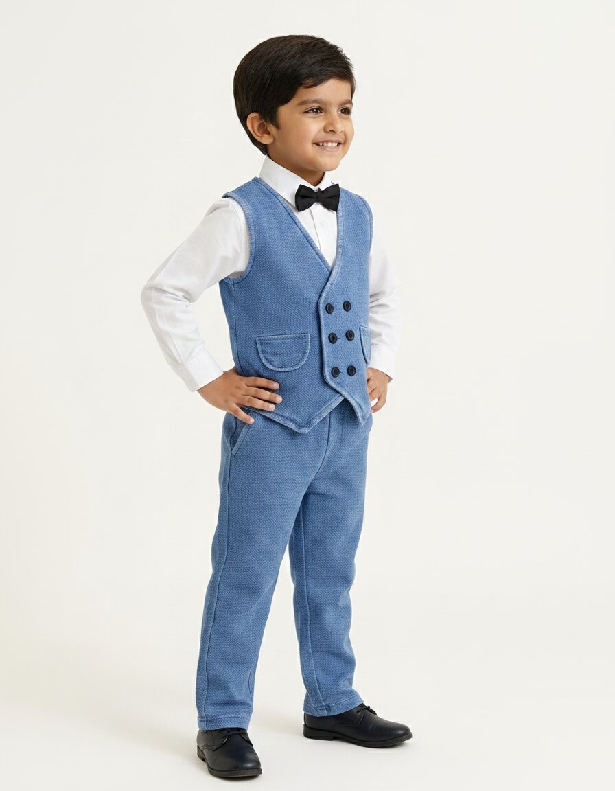 Waistcoat Set ( Waistcoat, Shirt , Pant , Tie)
