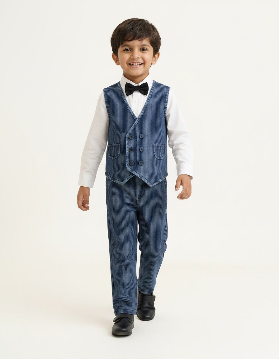 Waistcoat Set ( Waistcoat, Shirt , Pant , Tie)