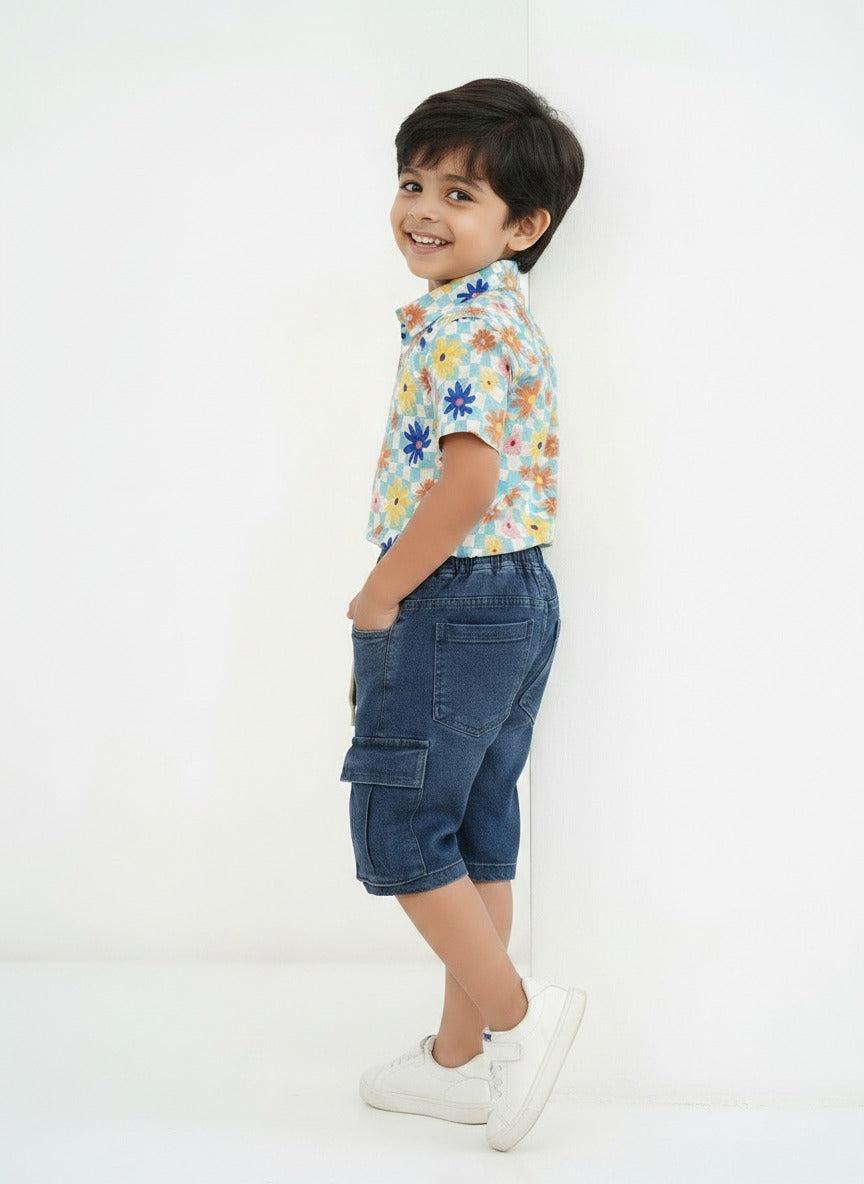 Boys Shirt with Cargo Short
