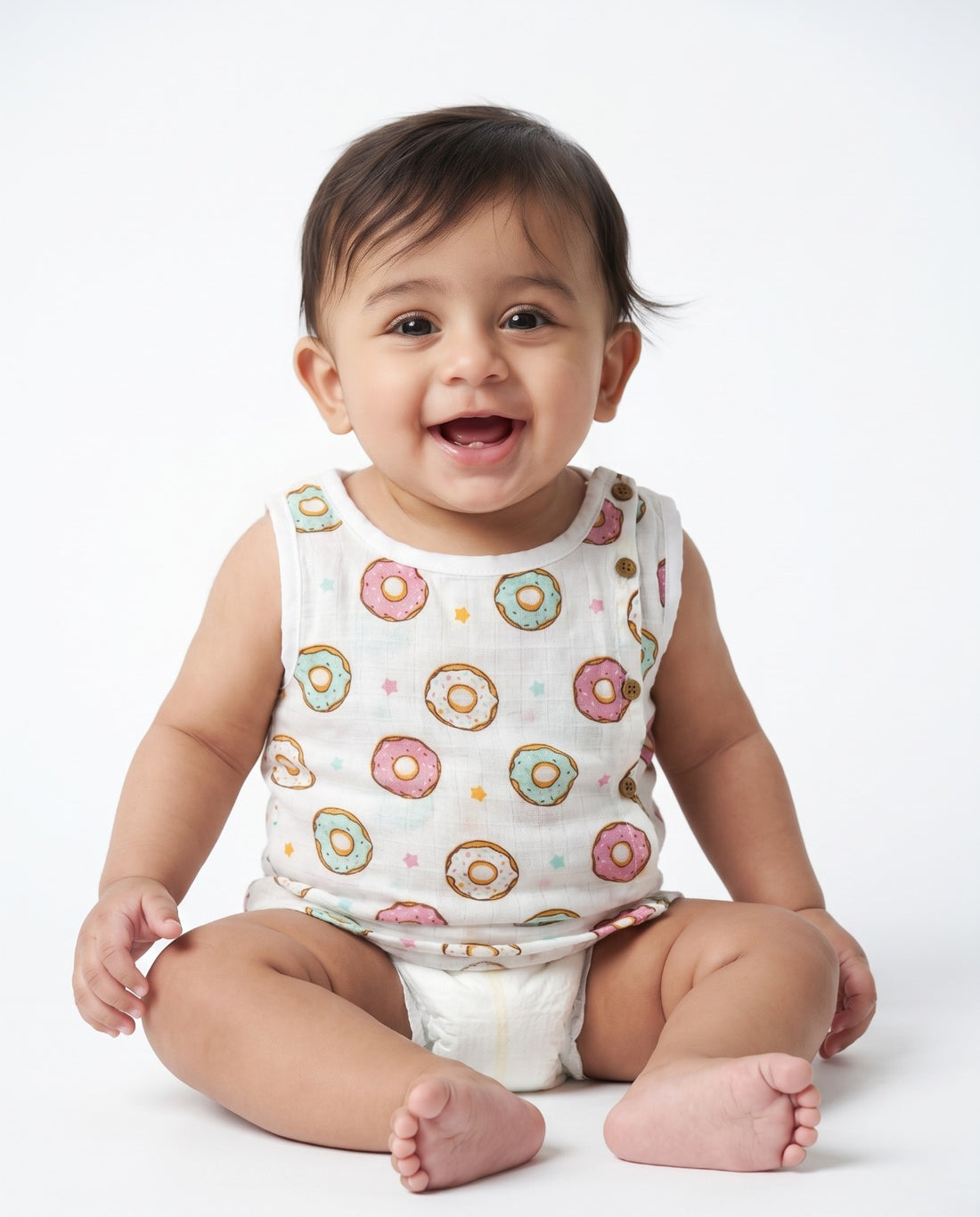 Side Button Jhabla (Muslin Fabric-Pack of 3)