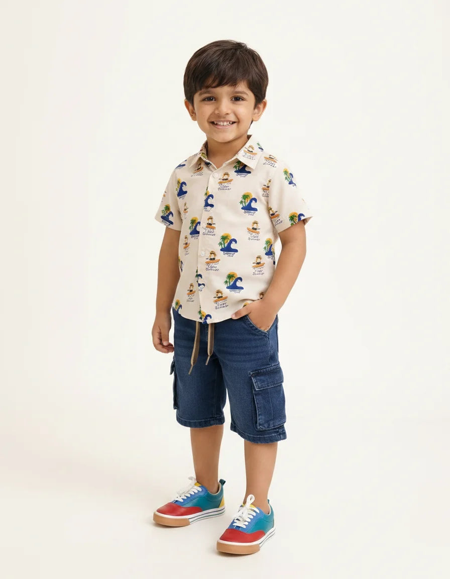 Boys Shirt with Cargo Short