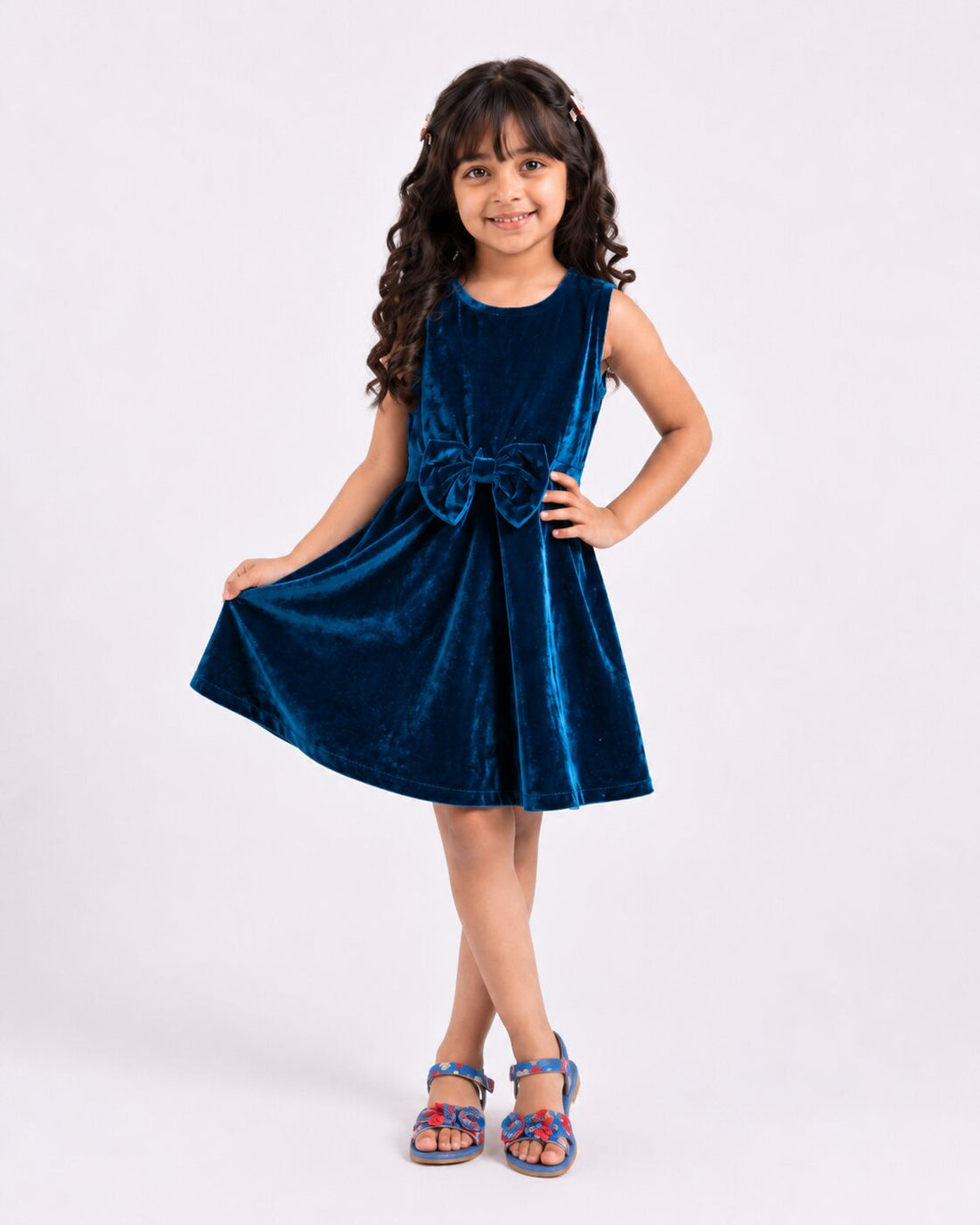 Girls Velvet Dress