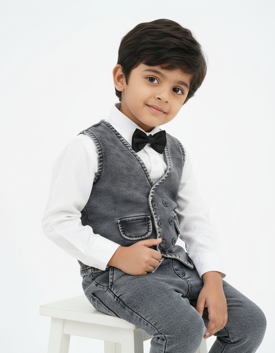 Waistcoat Set ( Waistcoat, Shirt , Pant , Tie)