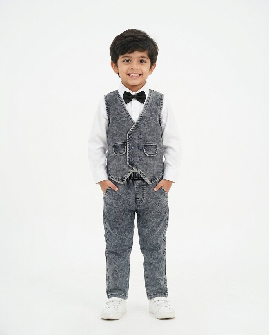 Waistcoat Set ( Waistcoat, Shirt , Pant , Tie)