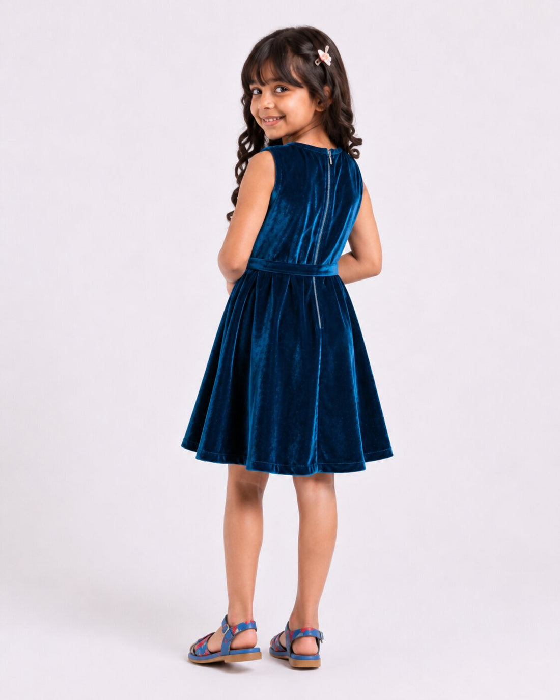 Girls Velvet Dress