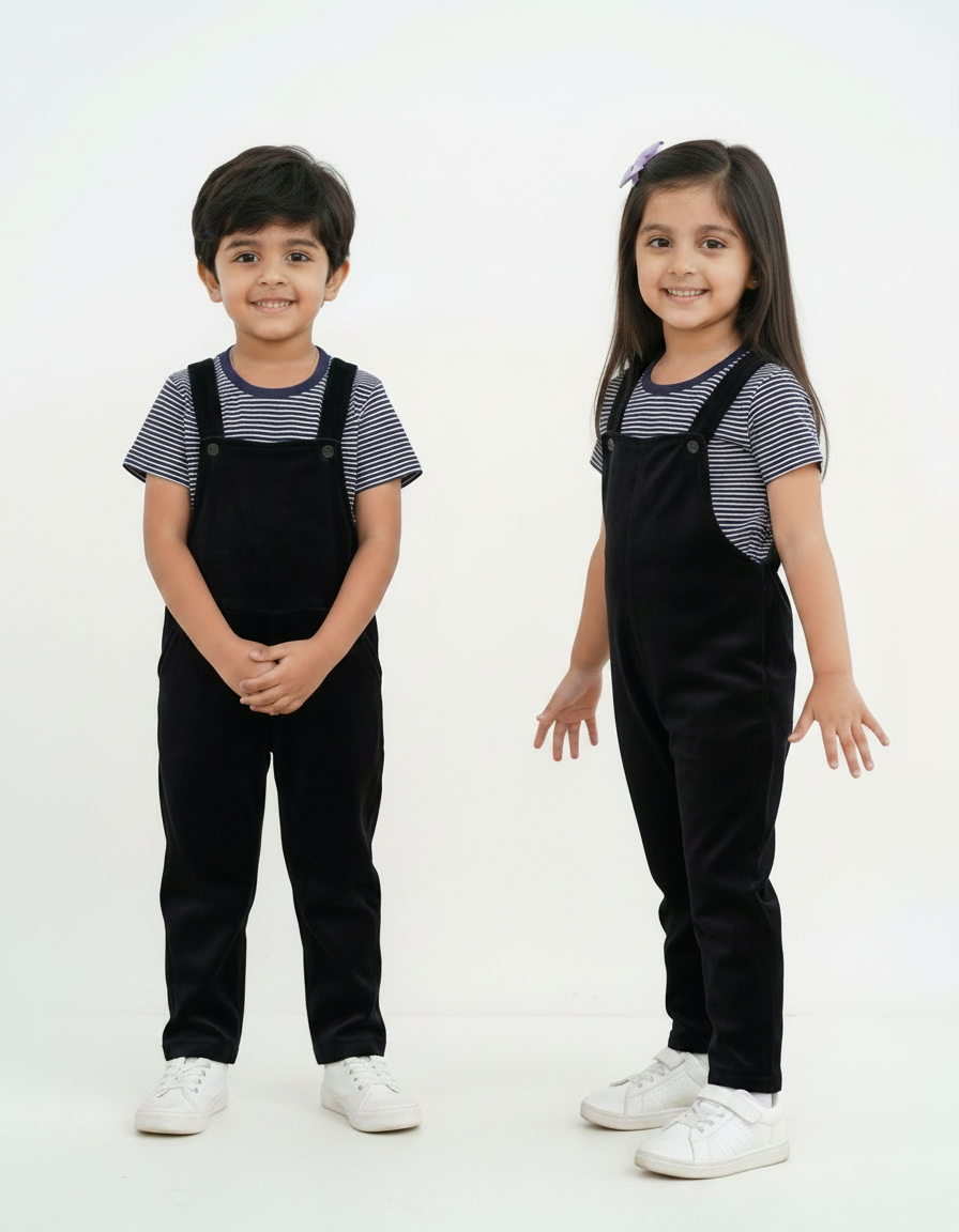 Kids Dungaree with Tee (Unisex)