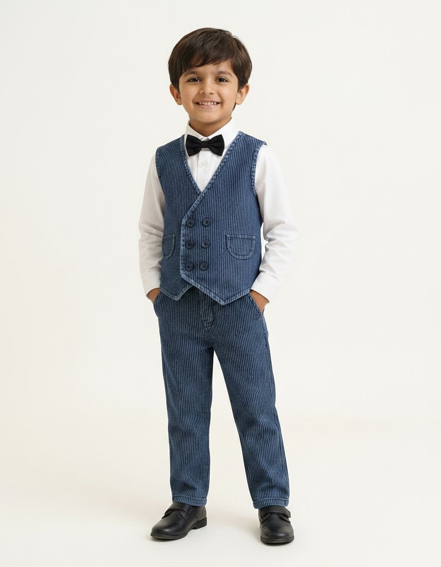 Waistcoat Set ( Waistcoat, Shirt , Pant , Tie)