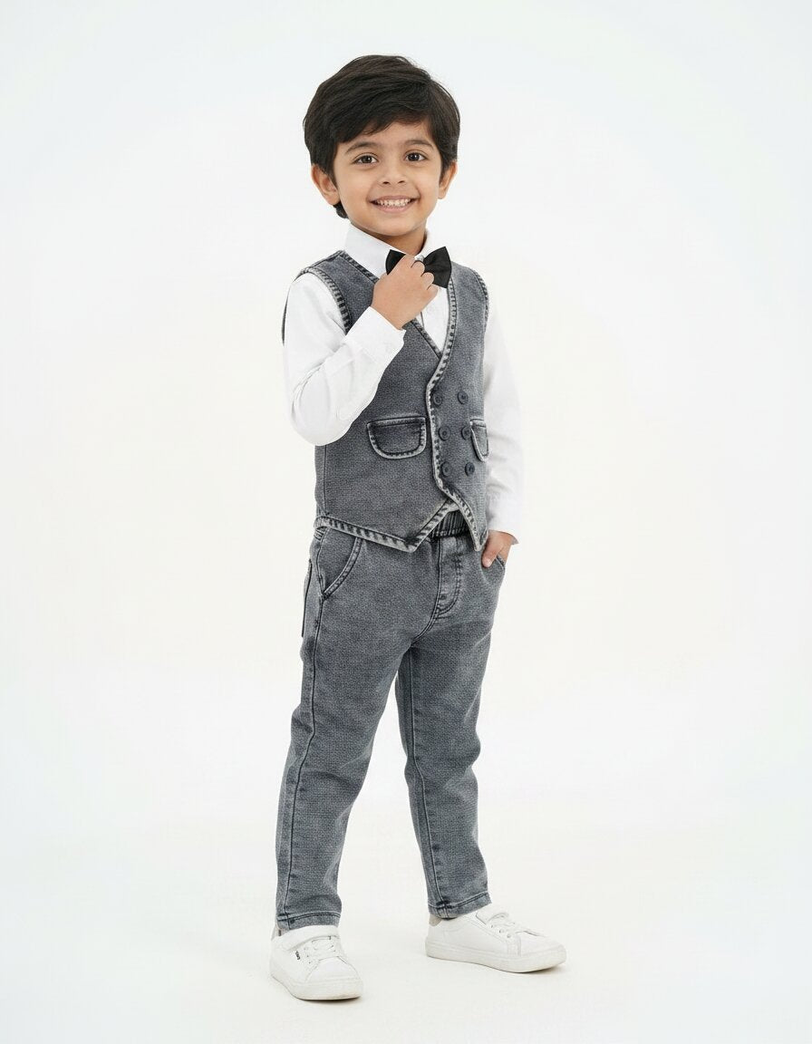 Waistcoat Set ( Waistcoat, Shirt , Pant , Tie)