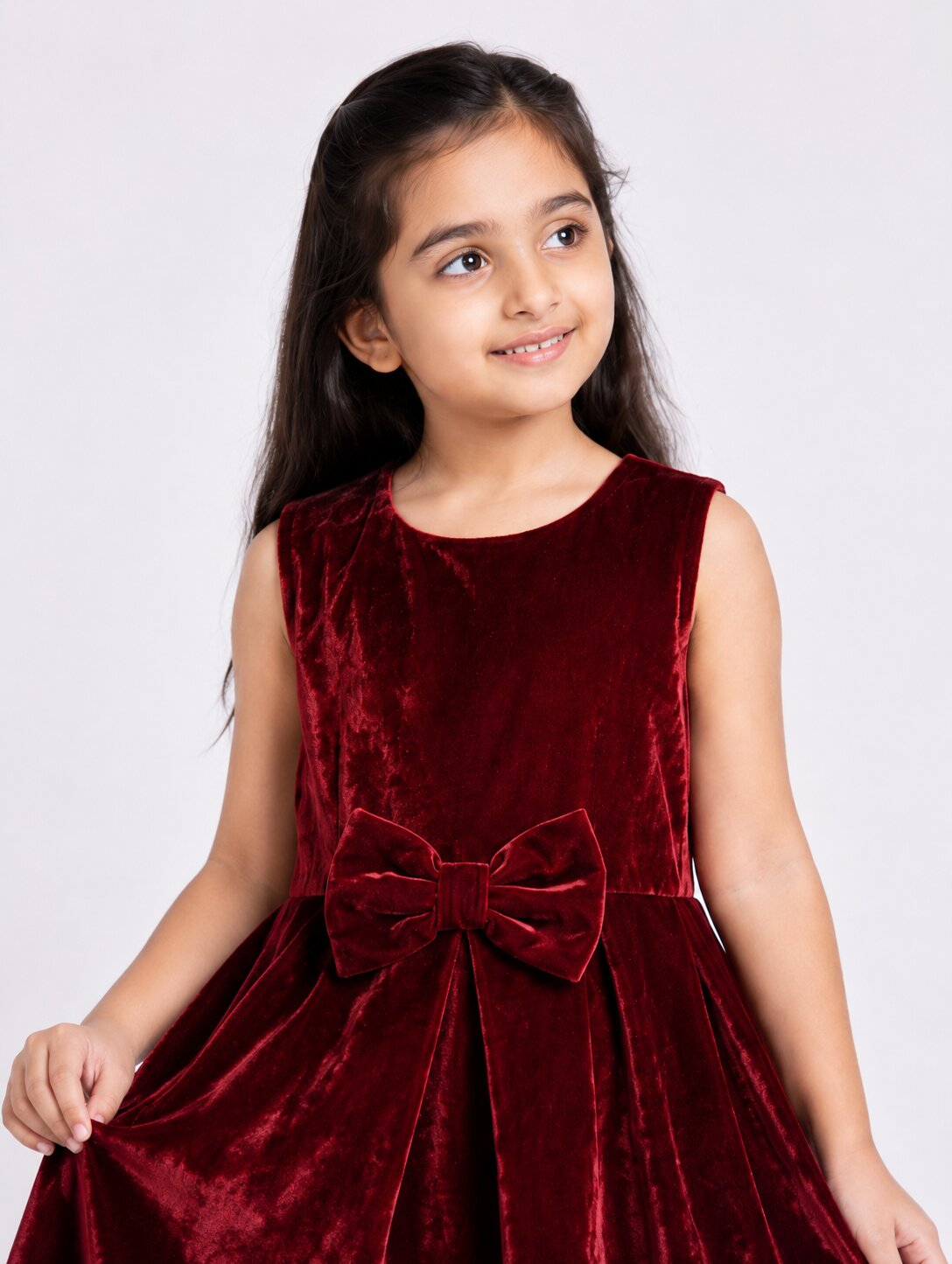 Girls Velvet Dress