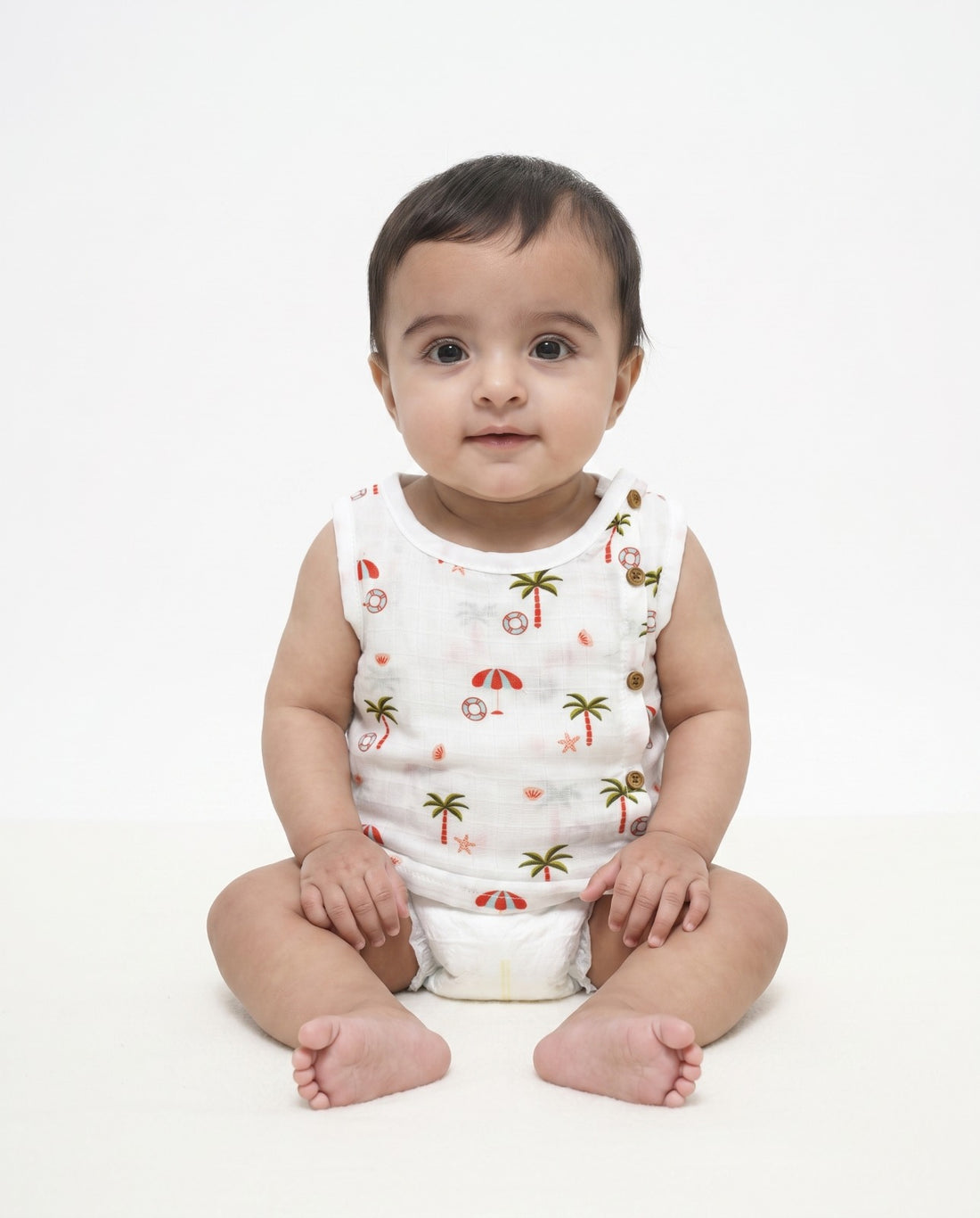 Side Button Jhabla (Muslin Fabric-Pack of 3)