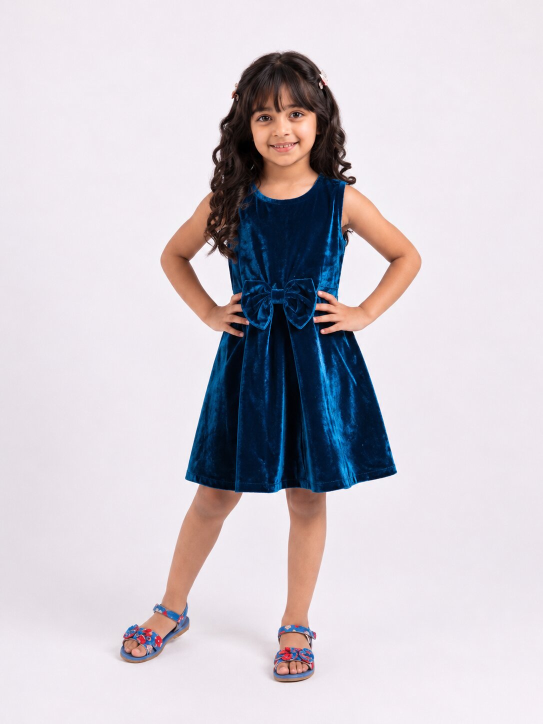Girls Velvet Dress