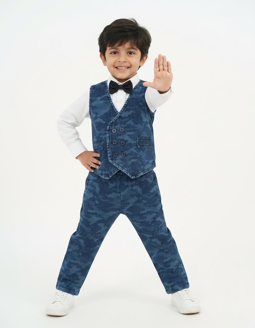 Waistcoat Set ( Waistcoat, Shirt , Pant , Tie)