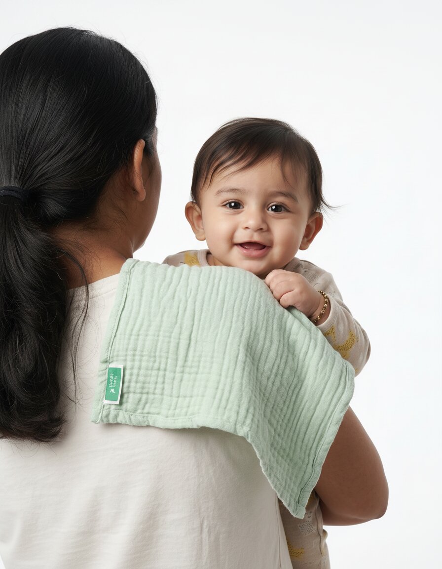 4 Layer Muslin Burp / Wipe Cloth