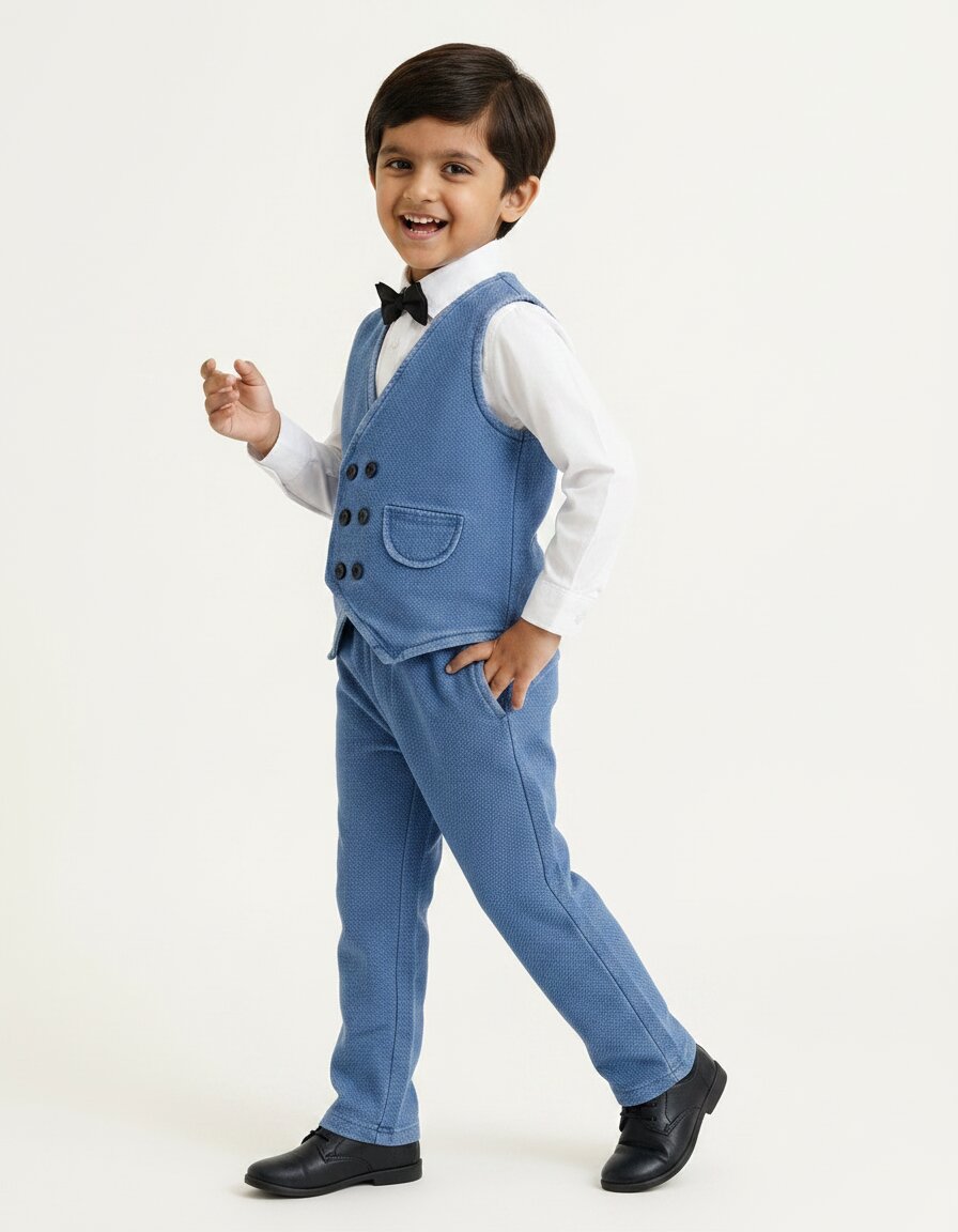Waistcoat Set ( Waistcoat, Shirt , Pant , Tie)