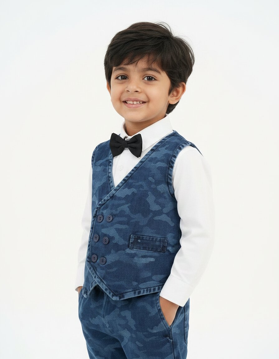 Waistcoat Set ( Waistcoat, Shirt , Pant , Tie)