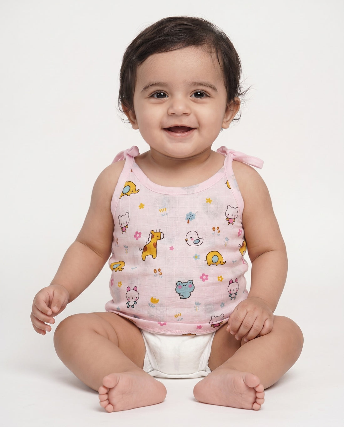 Shoulder Knot Jhabla (Muslin Fabric)